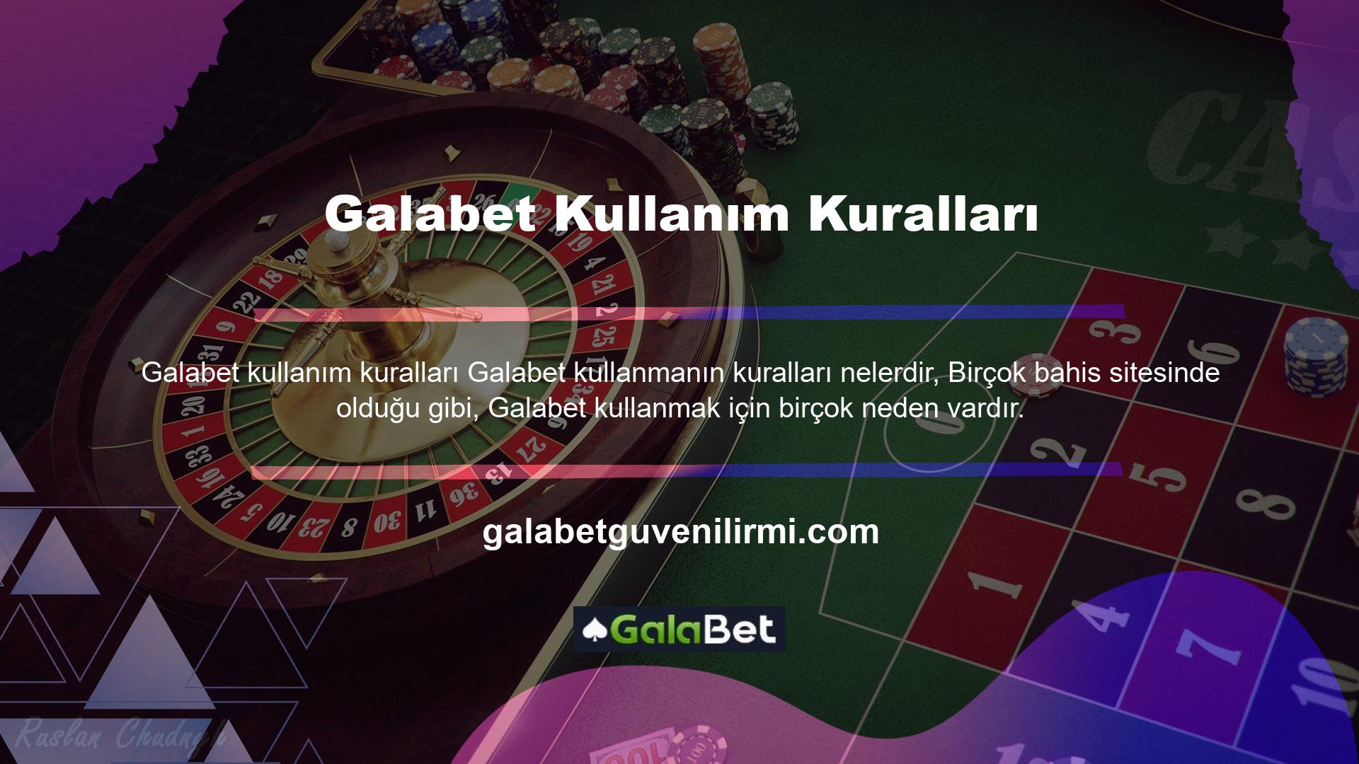 Galabet faydalarından yararlanmak için önce sitenin bir üyesi olmanız gerekir